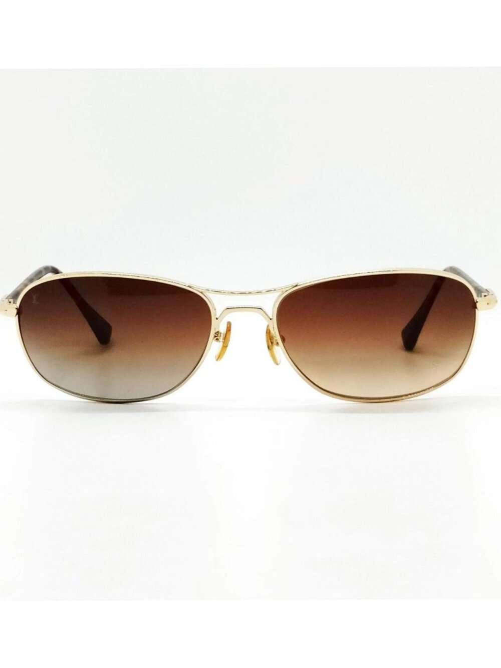 Authentic Louis Vuitton Aviator Sunglasses Gold Frame Gradient Lenses w/ Case - Picture 3 of 10